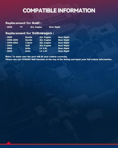 Image of KAX Rear Right Brake Caliper for 1998-2000 Volkswagen Beetle