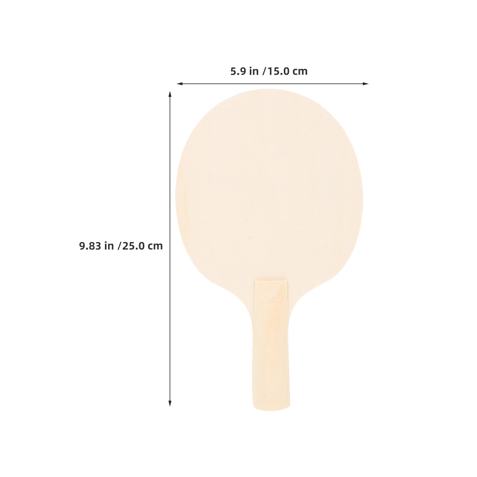 Healifty Paletas de Madera para Ping Pong 25x15 Cm, 12 Unidades sin Pintar para Manualidades y Entrenamiento, Raquetas Personalizables de Tenis de Mesa para Interior y Exterior
