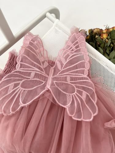 BGFKS Baby Girl Rainbow Floral Tutu Dress,Toddler Girls Birthday Party Princess Dresses with Floral Headband.3