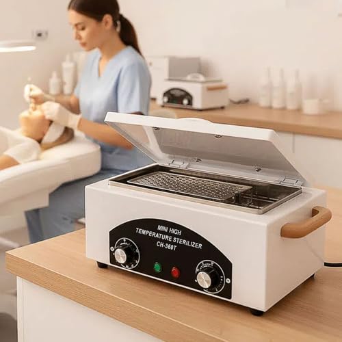 2L High Temperature Dry Heat Sterilizer Cabinet – Professional Metal Tool Sterilization Machine for Nail Salon, Tattoo Equipment, Dental Instruments & Beauty Clinics