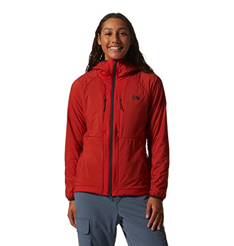 Mountain Hardwear Women's Exposure/2 Gore-tex Paclite Jacket Insulated, Dark Fire