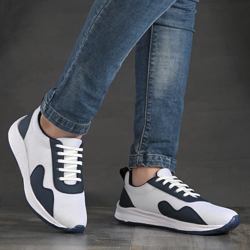 Image of Centrino Men's Casual Shoe | Sneakers for Men Casual Sports Running Shoes, Mesh Lace-Up Lightweight Footwear for Gym, Walking, Outdoor, Travel, Office, Stylish Athletic Shoe (8165)
