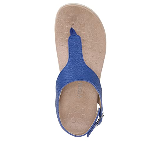 Vionic Terra Women's Adjustable Toe-Post Orthotic Sandals Blue - 8 Medium #TOP3