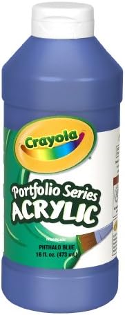 Crayola Portfolio Series 16-Ounce Acrylic Paint, Phthalo Blue, Pint (20-4016-316)