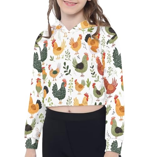 Kids Crop Tops Girls Hoodies Long Sleeve Fashion Sweatshirts4