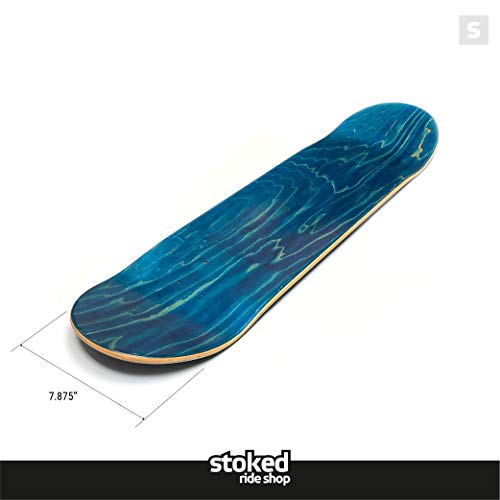 Stoked Ride Shop Blank Skateboard Deck Only | 8.25\" (Blue | Deck Only)