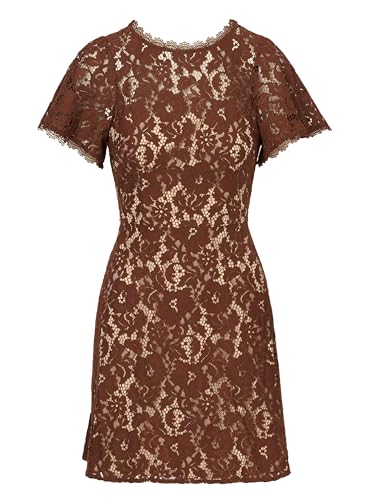 Image of Adrianna Papell Women's Lace Flounce Short Dress