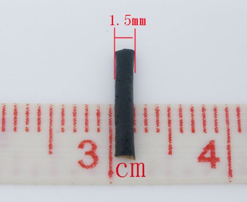 PEPPERLONELY Brand 10 Yard 1.5mm Genuine Black Round Leather Cords for Bracelet Necklace Beading Jewelry Making