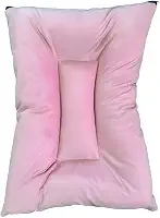 Cama Caminha Colchonete Suede Pet Luxo Lavável 3 Zíperes Impermeável Macia Tecido Veludoso 70x50 cm(Rosa)