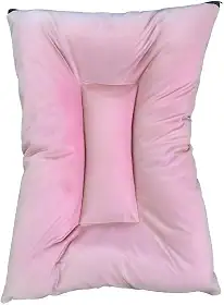 Cama Caminha Colchonete Suede Pet Luxo Lavável 3 Zíperes Impermeável Macia Tecido Veludoso 70x50 cm(Rosa)