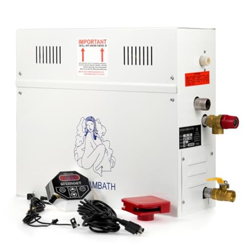 Calentador de sauna para sistema de ducha en el hogar, controlador de pantalla LED, generador de spa autodrenante para uso comercial en el hogar