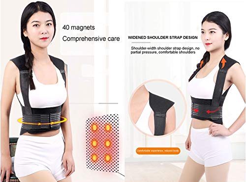 Back Support Tourmaline Self-Heating Magnetic Therapy Vest Healthcare Protection Shoulder Waist Warmer Warm Vest,M #TOP4