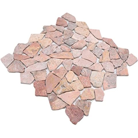 Carrelage mosaïque marbre rouge Ciot Rossoverona Cover