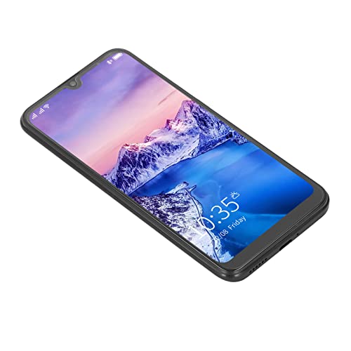 Mobiltelefon 64GB, 10 Kärnor, Ansiktsigenkänning - Svart