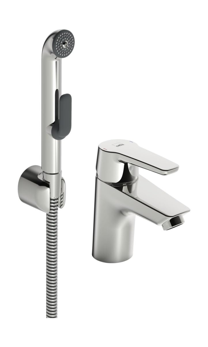 BIDETTA 3912F Saga Wash Basin Tap, Silber, L