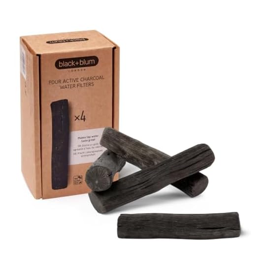 Black+Blum 4 Kohle Filter in Geschenkbox Aktiv-Kohlefilter, BinchotanAktivKohle, Schwarz, One Size, 4