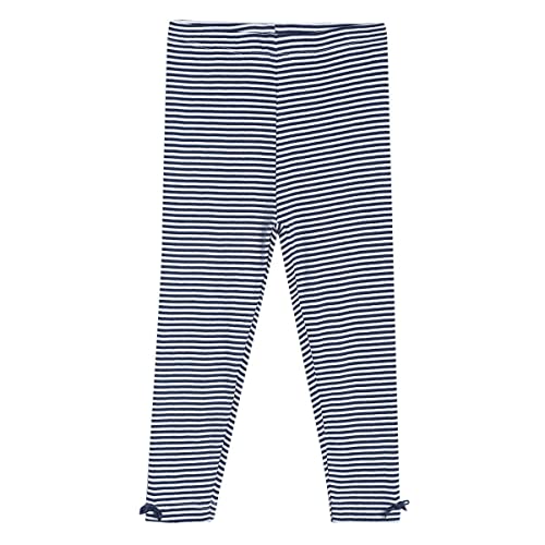 Image of miniklub Girls Navy Blue & White Striped Trousers