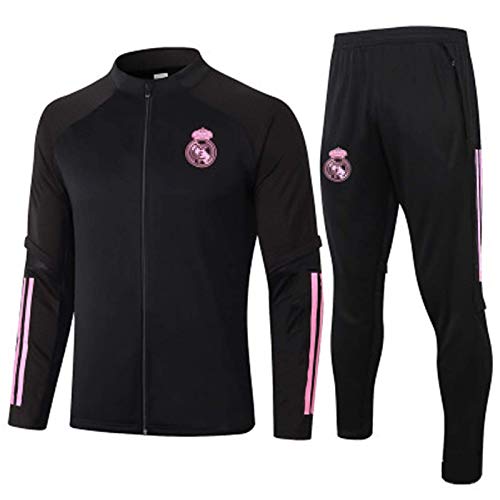 NZDY Combinaison D'Entraînement de Football Reǎl Mǎdrid Appeǎrance Maillot D'Entraînement de Football Pour Homme Veste de Survêtement À Manches Longues Pantalon, Sports de Plein Ai