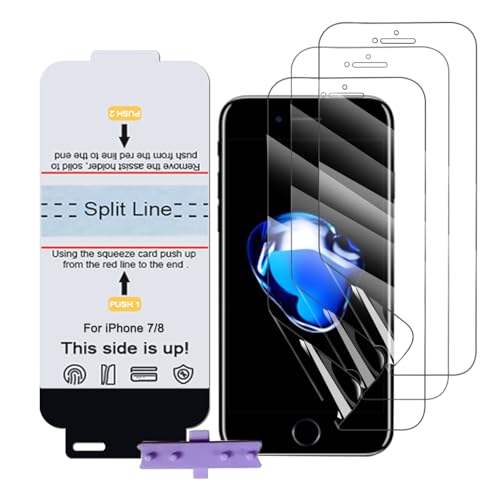 SLBESTLUC Pellicola Protettiva per iphone 7/8, 3 Pezzi Pellicola TPU