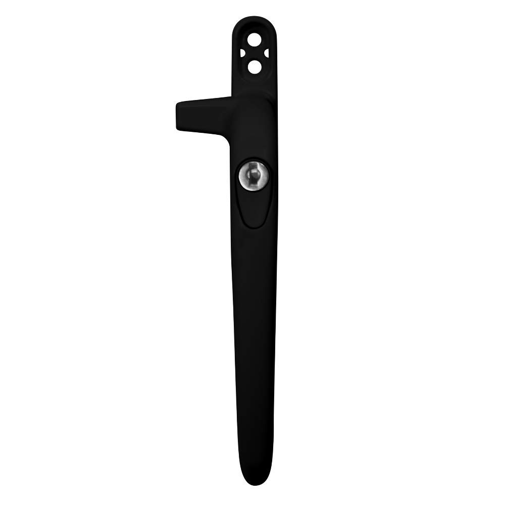 Black Right Handed Cockspur Virage Window Handle with 9mm backset by Securistyle CB09CHR