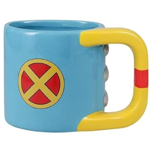Taza grande Wolverine - Producto oficial X-Men, taza cerámica coleccionable, regalo para fans de Marvel y Deadpool, 550ml