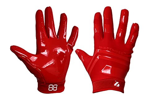 BARNETT FRG-03 Rouge (L) Gants de Football américain de Pro Receveur, RE,DB,RB