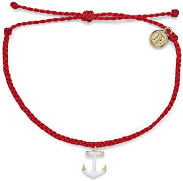 Pura Vida Gold or Silver Anchors Away Bracelet - Waterproof, Adju...