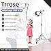 Trrose Heavy Duty Light Stand with Caster - 10.5ft/320cm Adjustable Light Stand with Stainless Steel, High Stability and Mobility Light Stand Photography for Strobe Light, Softbox, Reflector