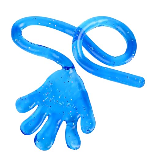 Adorox 72 Pieces Vinyl Glitter Sticky Hands Party Favor Birthday Gifts Toys Goodies (1 1/4" Long) - Thumbnail 3