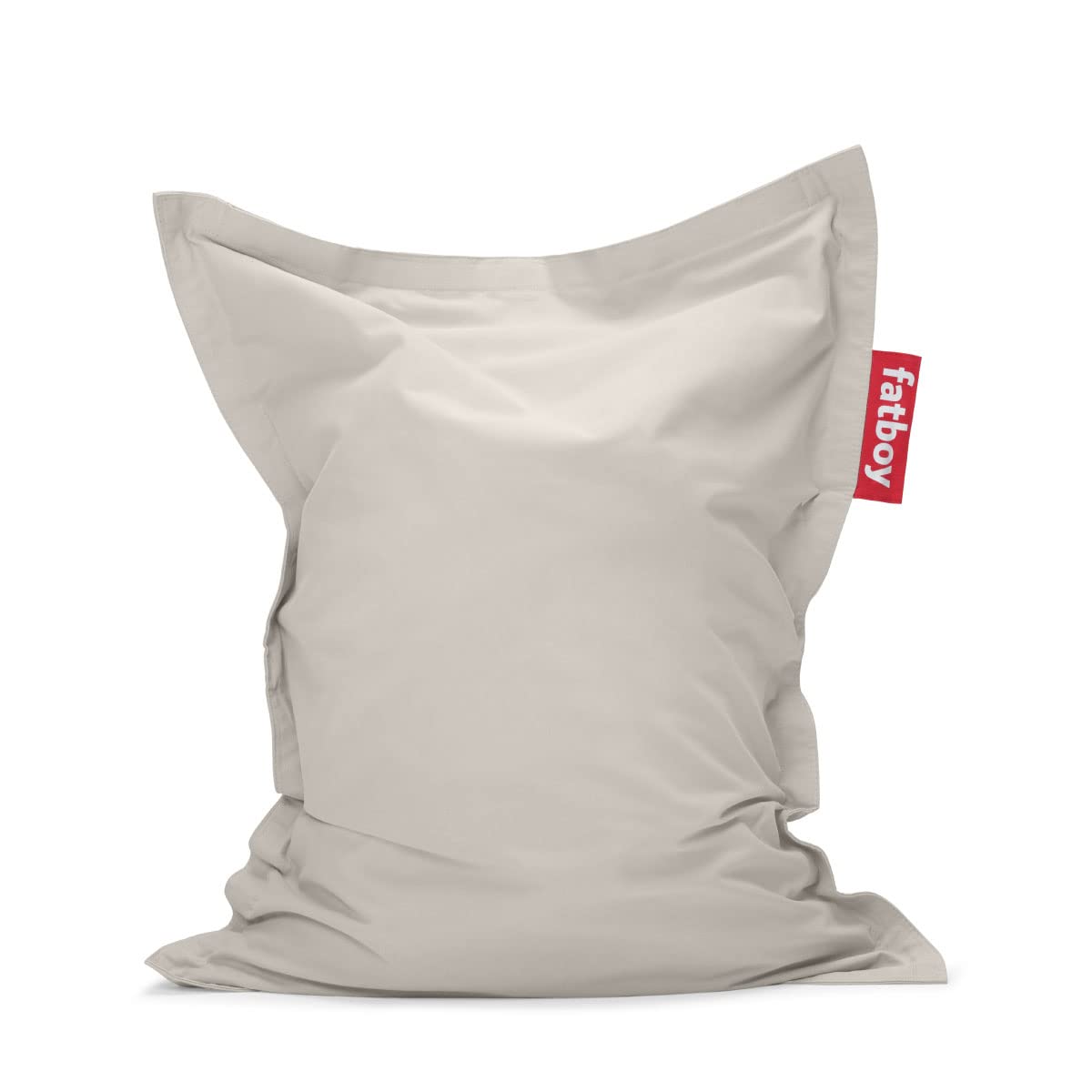 Fatboy Junior Stonewashed Bean Bag | Comfortable & Durable Indoor Lounge Chair | Water-Repellent Soft Fabric | Stylish Seating for Kids & Adults | Filling for Ultimate Relaxation | 130x98 cm - Silver