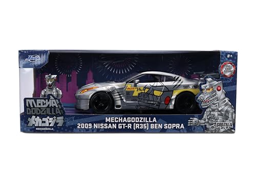 Jada Mechagodzilla y Nissan GT-R R35 Ben Sopra 1:24 miniatura 2