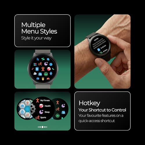 Image of Fastrack Jupiter R3 1.38 inch Ultra UV Round Display with Nitro Fast Charging,Single Sync BT Calling, HRM, SPO2, Upto 5 Days Battery Life Smart Watch for Man & Woman - Warm Grey