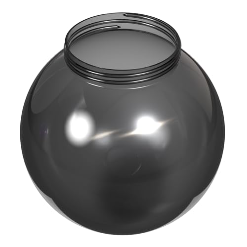 Image of KASTLITE 6 inch Plain Smoke Acrylic Globe, Screw-In Colored Replacement Lens
