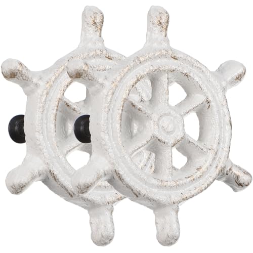 Lurrose Poignée De Placard En Fonte 6.50X6.00X2.50 Cm Thème Marin Poignée De Tiroir Nautique Pour Armoire Garde-Robe Cuisine Marine Ensemble De 2
