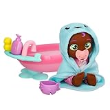 Cry Babies Newborn My First Bath Tiff - Interactive Baby Doll Bathtub Set with 20+ Baby Sounds, Girls & Kids Age 18M and Up