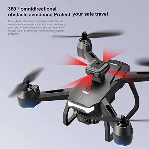 Drones with Camera for Adults 6K Foldable Headless Drone with Obstacle Avoidance Function Optical Flow Positioning Gesture Photography with Storage Bag 2 Battery - Image 3