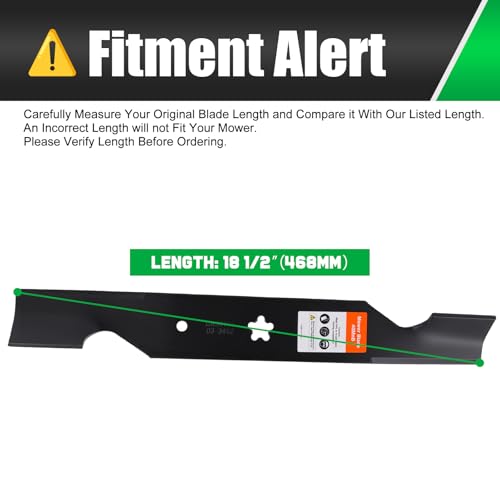 Image of Grasscool Z254F 54 inch Deck Husqvarna Mower Blades Replacement 532187256 | Fits Z254 MZ54 RZ5424 RZ5426 YTH26V54 YTH24V54 LGT2654 Zero Turn Lawn Tractor Parts,High Lift Bagger Sharp Cut Side Discharge
