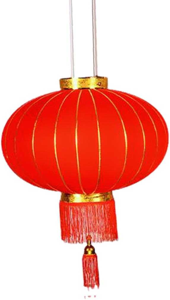 CALANDIS™ 8xFlocking Red Lanterns Spring Festival Decor Gift DIY Craft Lucky Ornament L | Home D?©cor