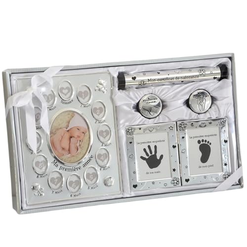 Cadeau de naissance et de baptême pour garçons & filles Coffret certificat de naissance