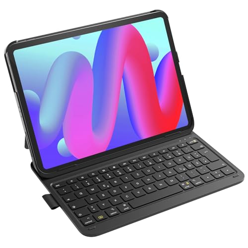 Inateck iPad 11(A16) Hülle mit Tastatur, iPad 10 Gen. Hülle mit Tastatur, für iPad Air 11" M4/ M3/M2 (2026/2025/2024),Air 5/4, Pro 11,QWERTZ,Ultraleichte Tastatur mit Stifthalter,AirTap BK2007 1