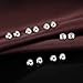 6 Pairs 925 Silver Earring Backs Replacements, Hypoallergenic Earring Backs for Studs, Secure Ear Locking for Stud Earrings Ear Nut for Posts, 6mm