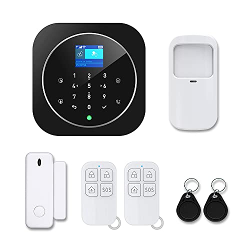 Mengshen Sistema Di Sicurezza Per La Casa Intelligente Controllo APP WiFi Senza Fili GSM 2G Allarme Antifurto Con Sensore Di Movimento Della Porta Per L'ufficio Dell'appartamento Di Casa