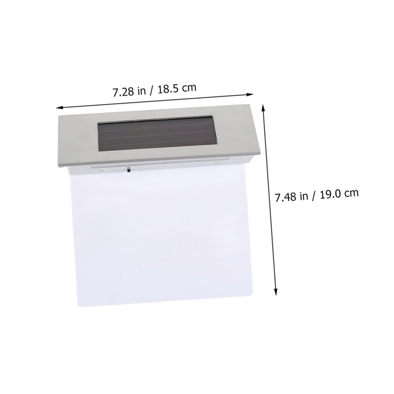 Lampada Solare per Numeri Civici 2 Pezzi con LED Bianco Freddo, Energia Risparmio, Facile da Installare, in Acciaio Inox e Abs, Resistente Ip65 per Uso Esterno Casa