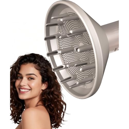 Diffuser Attachment for Shark FlexStyle Air Styling & Drying System Enhance Natural Curls Accessories for Flex Style Dry Styler Styling Tool for Wavy Curly Coily Hair Grey