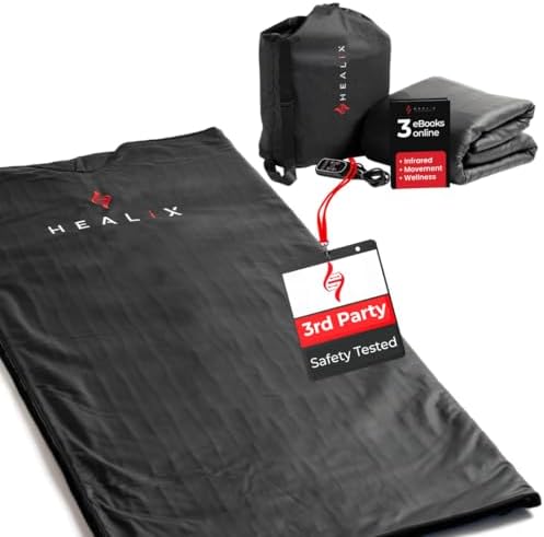 Healix Infrared Sauna Blanket Zero EMF | Portable Home Sauna Blan...