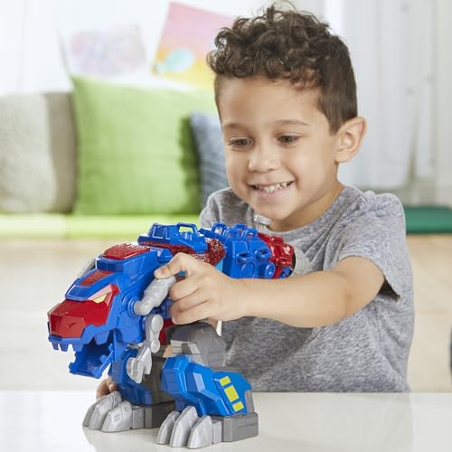 Transformers Dinobot Adventures Optimus Prime T-Rex Converting Toy with Lights and Sounds, 9+ Inch Action Figure, Ages 3 and Up (Amazon Exclusive) - image 7