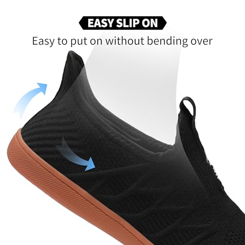 Men's Wide Slip On Minimalist Barefoot Walking Shoes Cross-Trainer Sneaker Lightweight Breathable Trail Running4