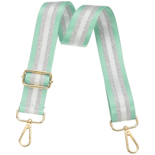 Image of PATIKIL Purse Strap, Wide Shoulder Strap Adjustable Crossbody Bag Straps Universal Replacement Shoulder Bag Belt for Women's Handbags Canvas Guitar Bag Backpack, Light Green