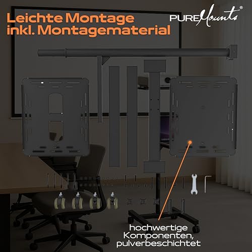 Table de projection inclinable et réglable PureMounts PM-PCART-10 noire - 6