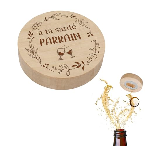 Cadeau Parrain Marraine Bapteme,Cadeau Parrain Marraine Demande Decapsuleur Parrains Cadeaux Original,Cadeaux Pour Parrains Noel Anniversaire Homme Fete Des...